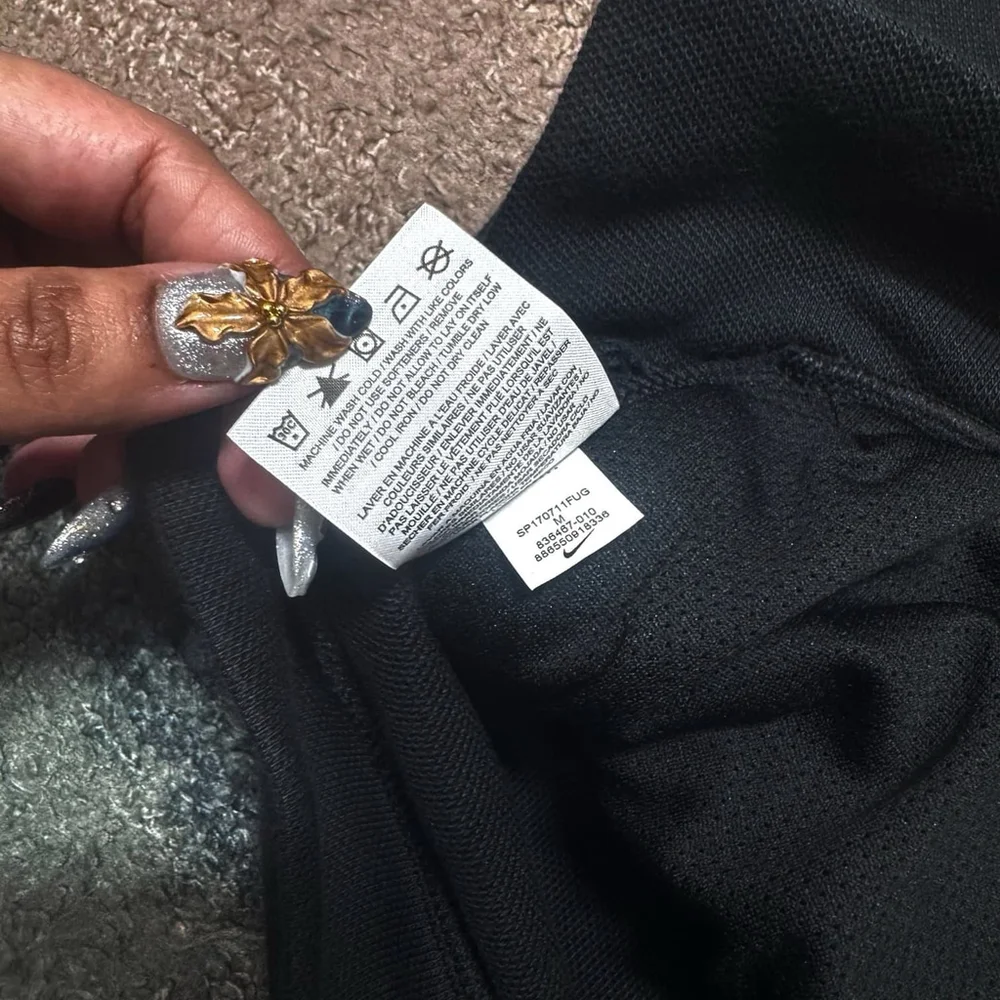 NikeCourt Dri-FIT Tennis Crewneck Sweatshirt Black Men’s Medium - Picture 8 of 11